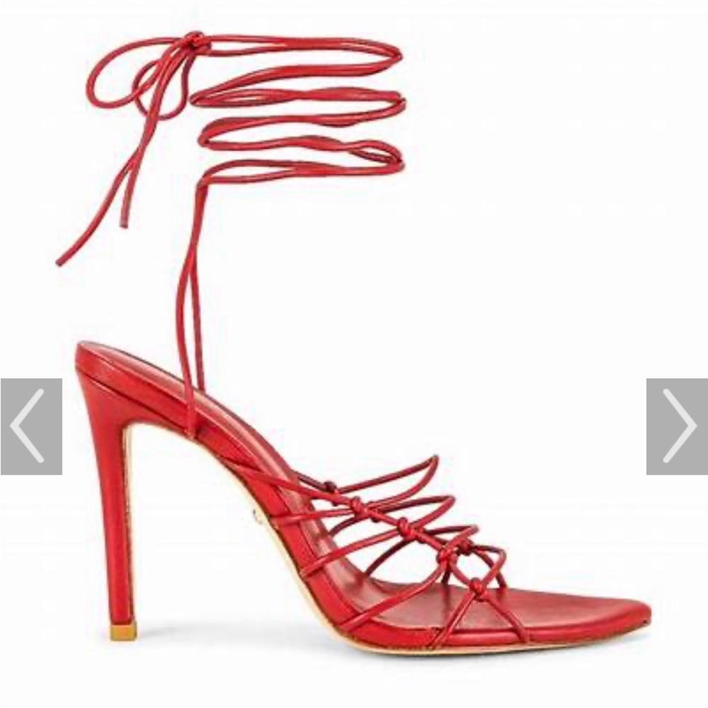 RAYE Burgundy Strappy Heels